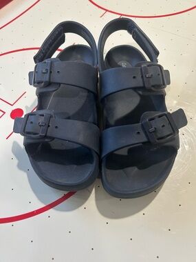 Cat & Jack Navy Blue Double-Buckle Kids Sandals